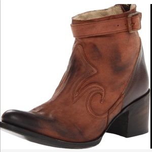 Freebird Brick Boot Ankle Heel Booties Size 7!